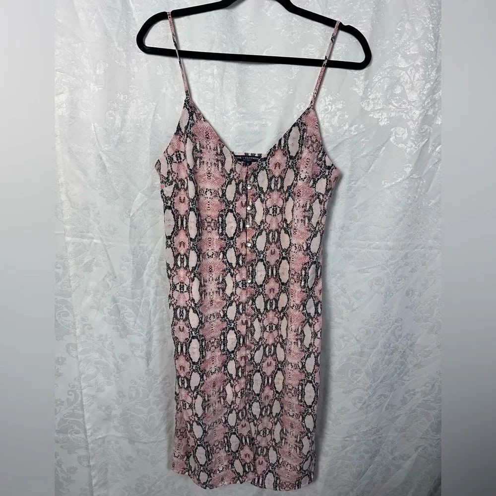 ⭐️ONE CLOTHING Pink Snake Print Dress